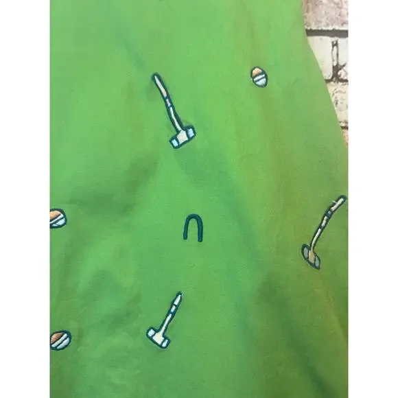 classic prep green dress Maddie Seesucker sleeveless girls youth size 8